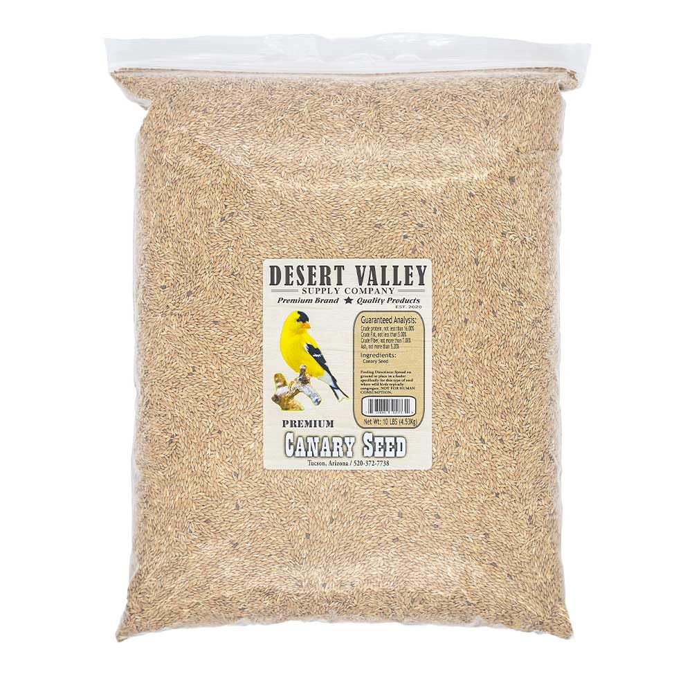 Desert Valley Supply sac 10 lb face avant montrant l'étiquette et conservation pratique