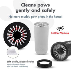 Dexas brosses silicone gros plan, douces et efficaces contre la boue