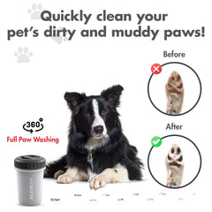 Dexas MudBuster avec eau et mains en action, maniement simple et sûr