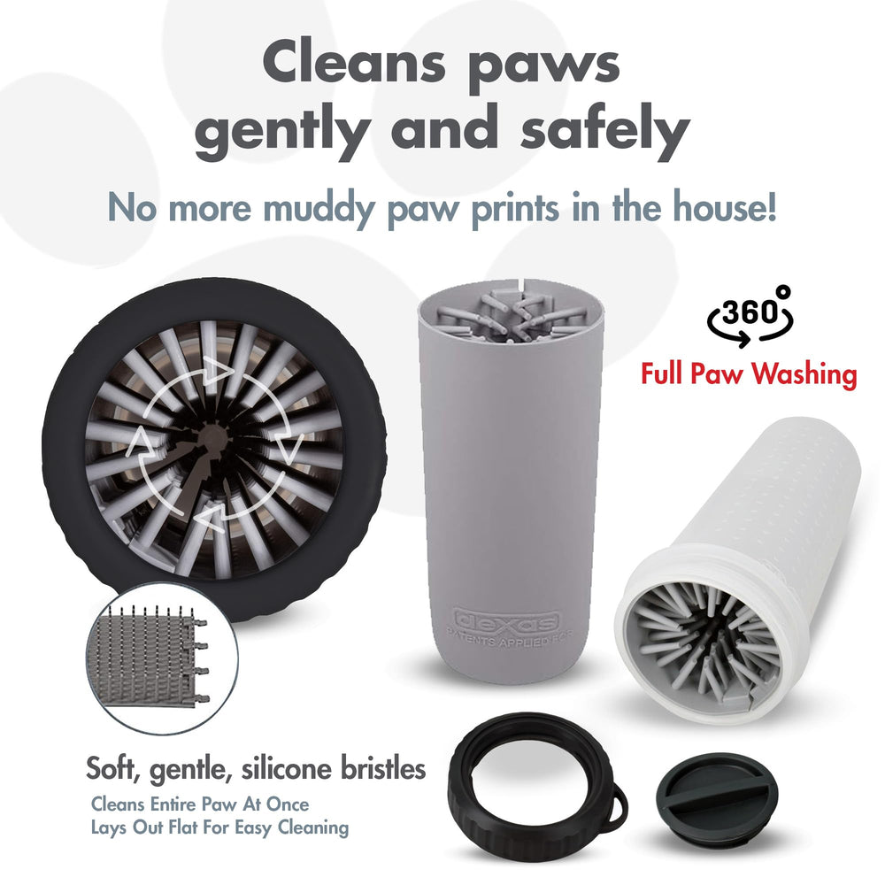 Dexas MudBuster gros plan sur poils silicone douce pour retirer la boue