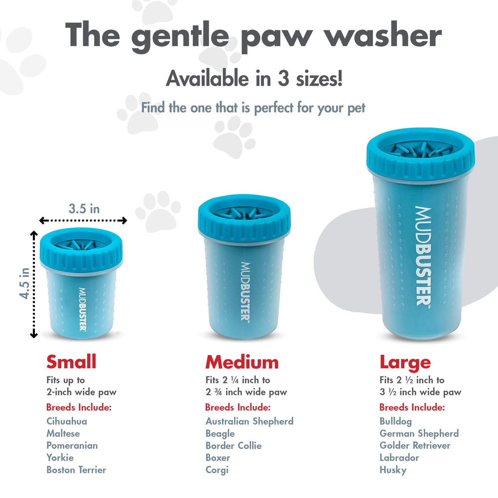 Dexas MudBuster en usage avec patte de chien pour éviter salissures maison