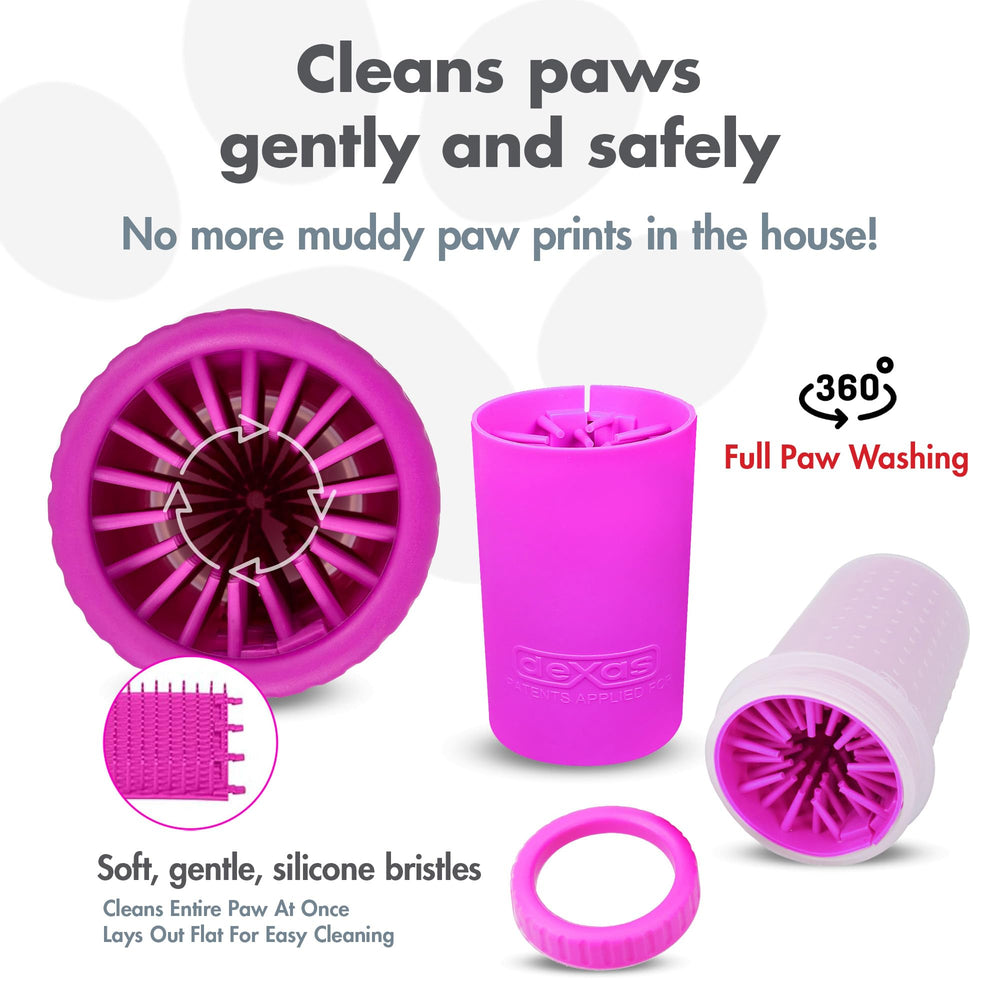 Dexas MudBuster gros plan poils silicone doux pour nettoyer sans irriter