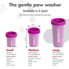 Dexas MudBuster en utilisation avec patte mouillée pour éviter la boue
