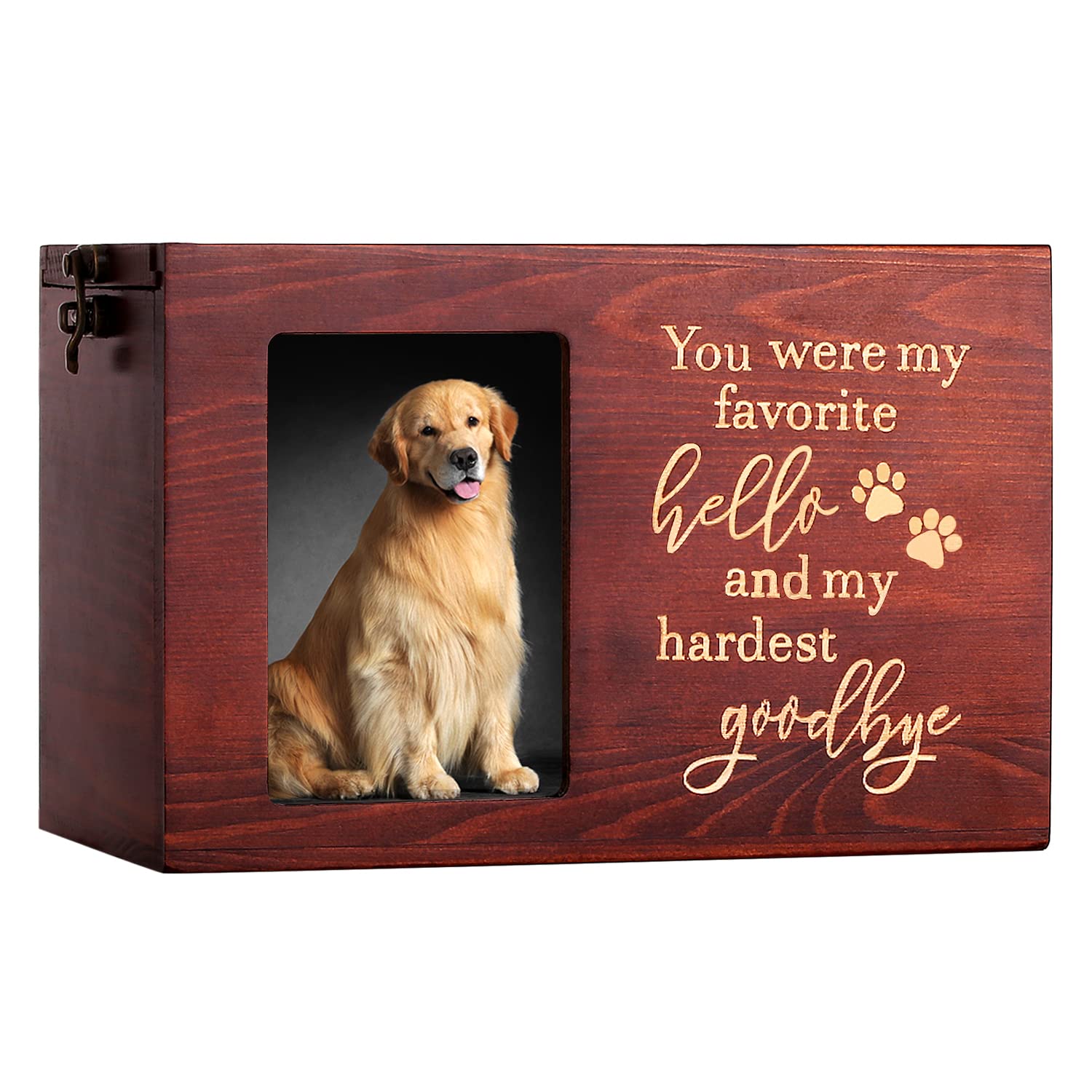 DGDCDV urne avant avec cadre photo montrant souvenir durable