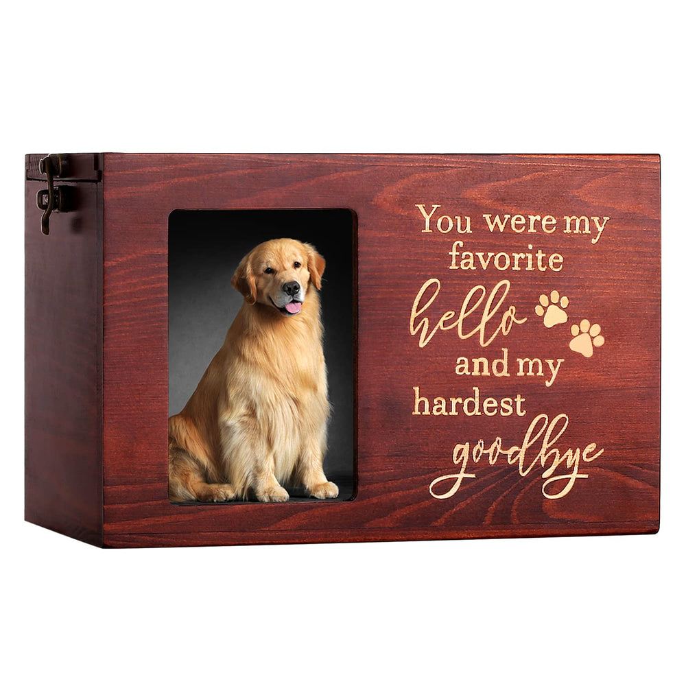 DGDCDV urne avant avec cadre photo montrant souvenir durable