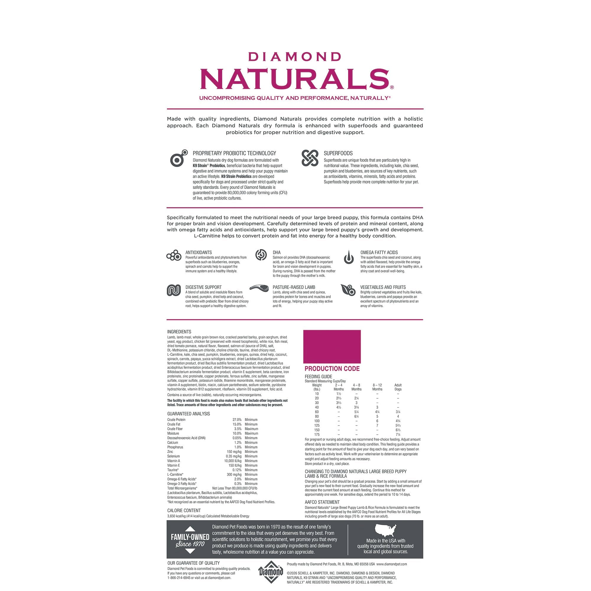 DIAMOND NATURALS gros plan croquettes texture et qualité ingrédients