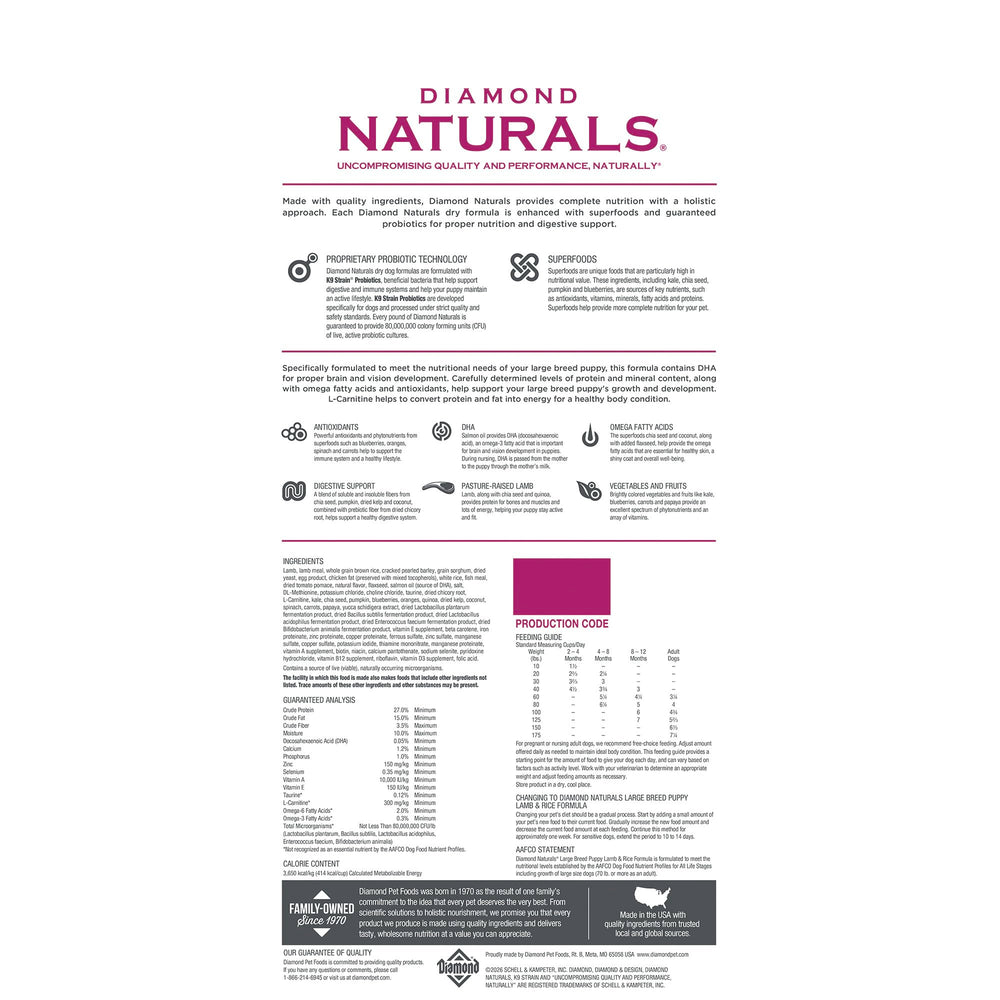 DIAMOND NATURALS gros plan croquettes texture et qualité ingrédients