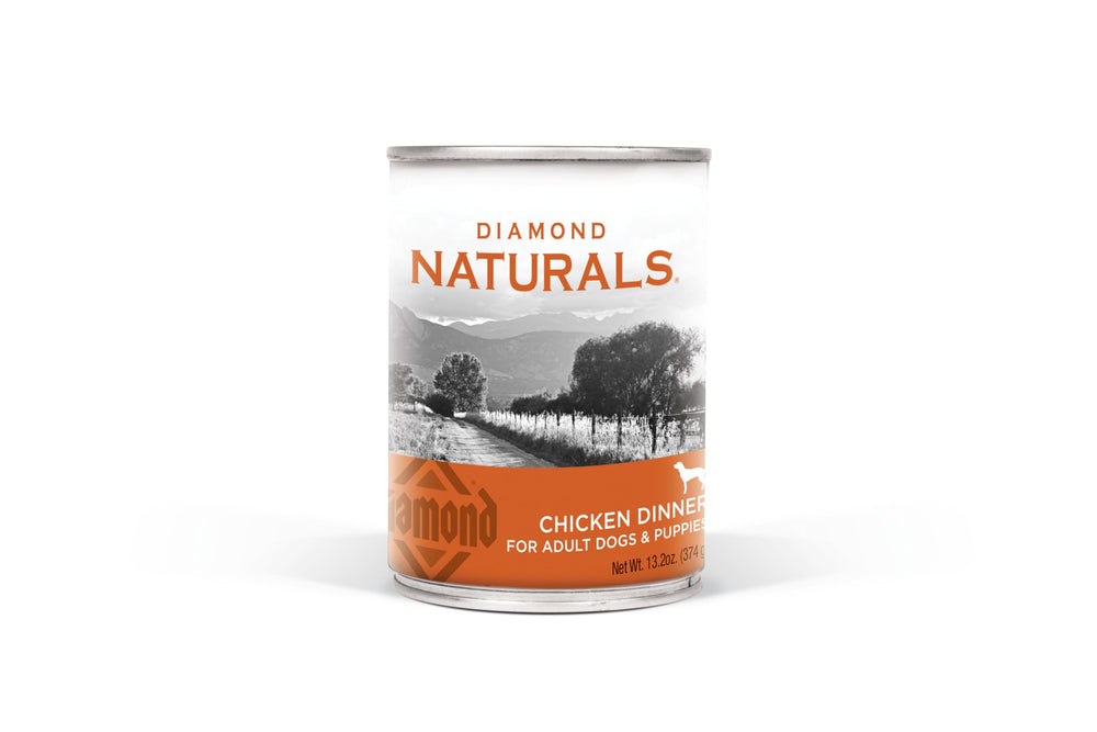 Diamond Naturals avant de la boîte montrant l'étiquette et avantage protéines