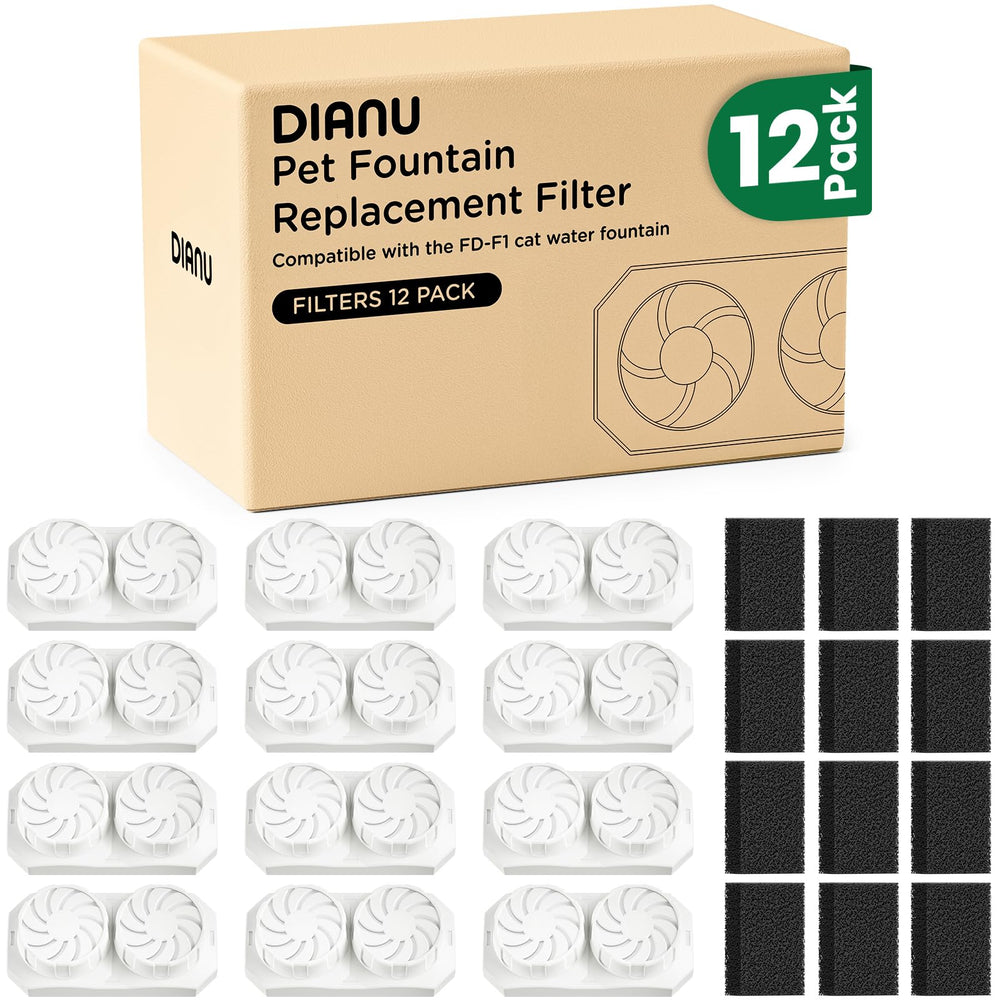 DIANU emballage avant montrant pack de 12 et avantages de durée