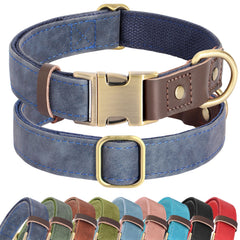 Didog collier face avant bleu moderne, look élégant et visible