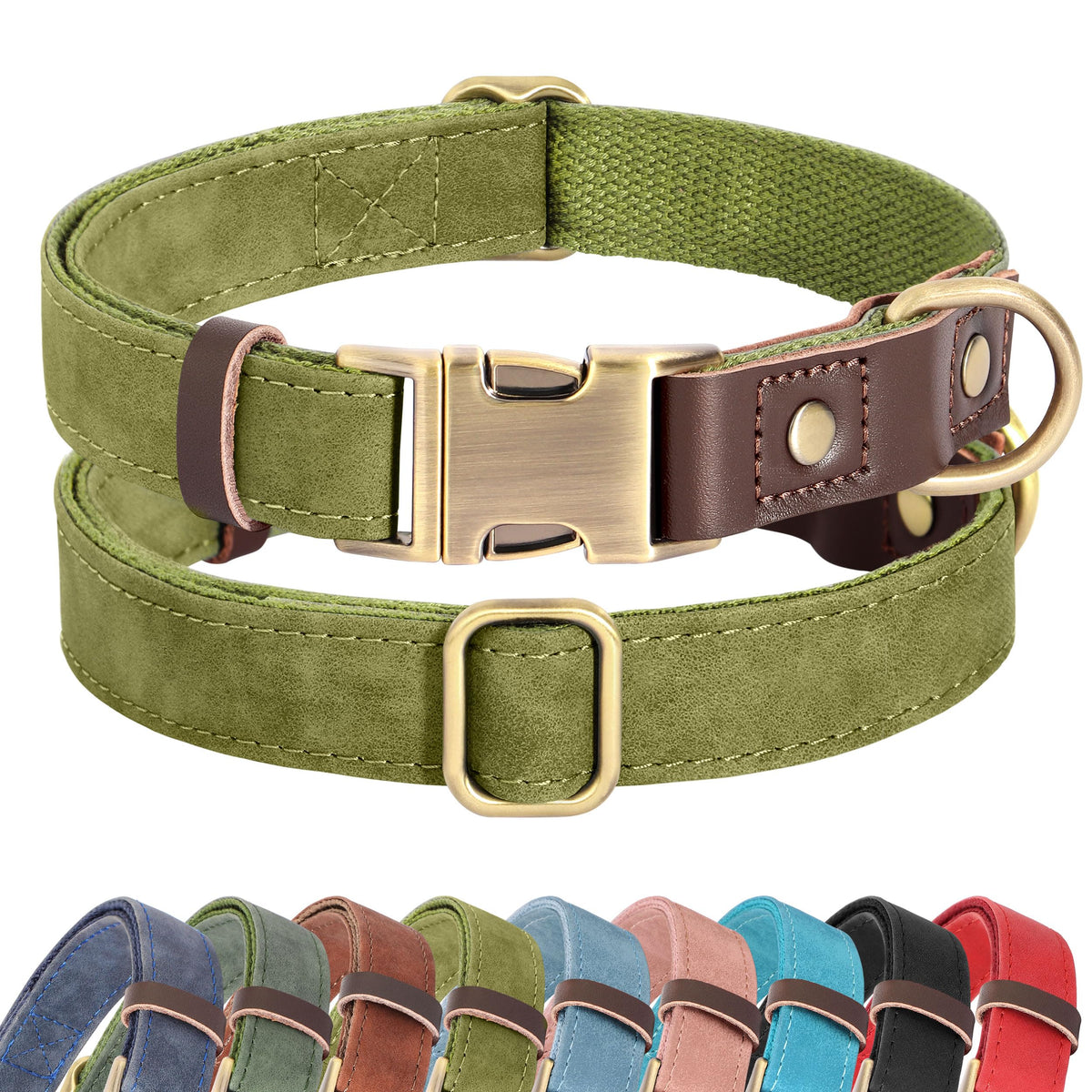 Didog collier olive face avant élégant et moderne offrant visibilité accrue