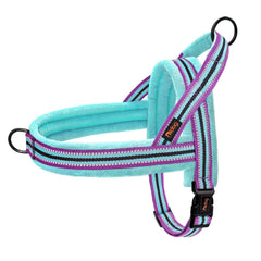 Didog harnais face avant bleu mixte, maintien sécurisé pour grandes promenades