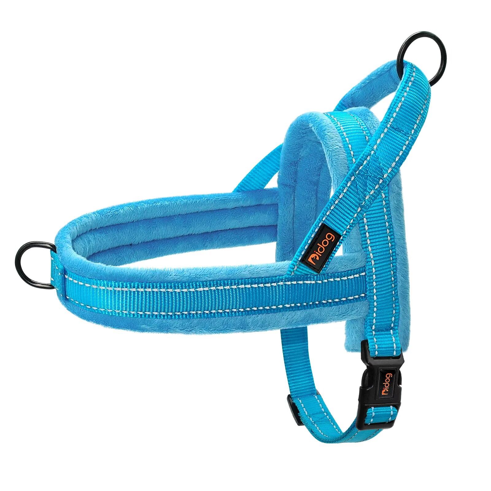 Didog harnais face avant bleu montrant maintien et confort