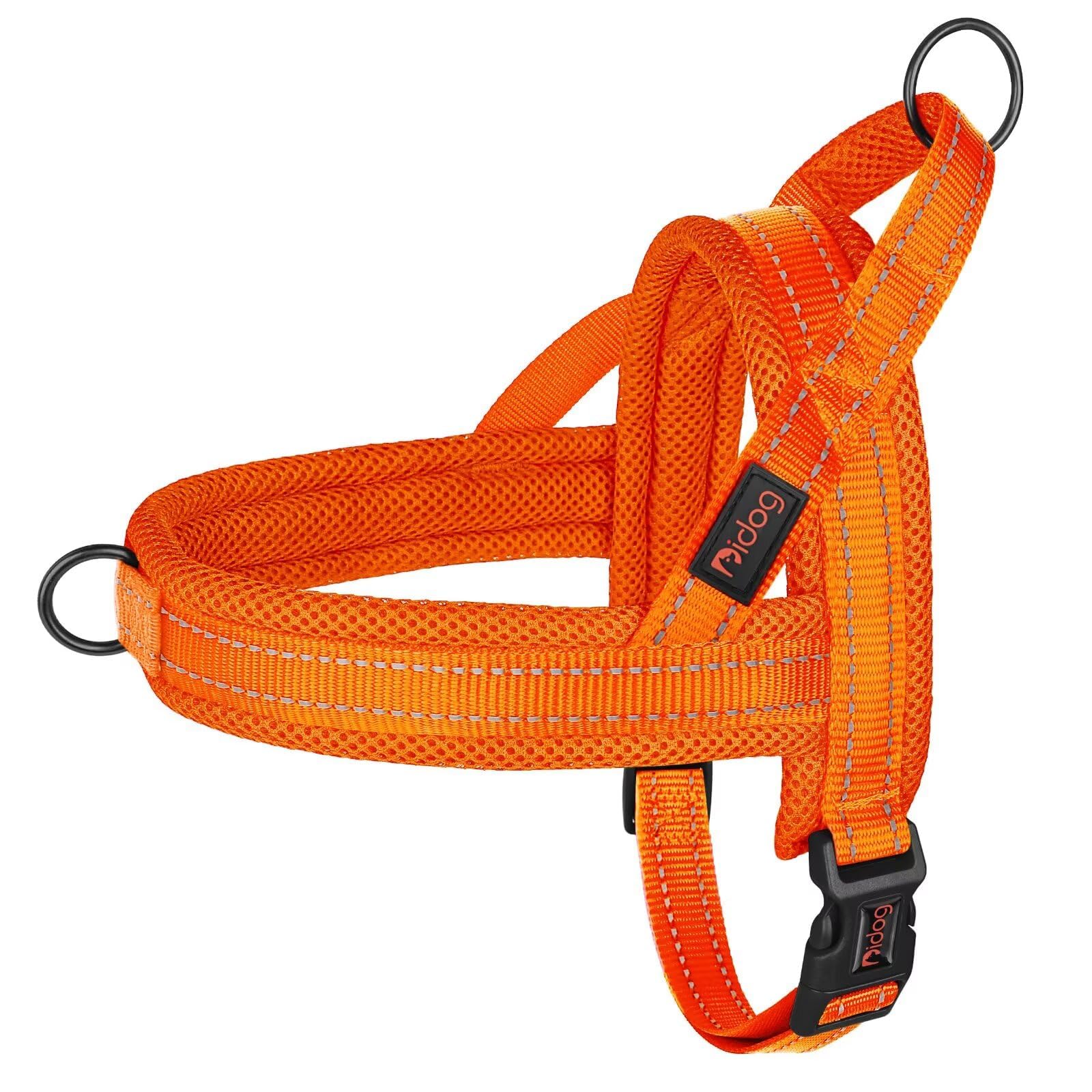 Didog harnais face avant orange montrant maintien et confort