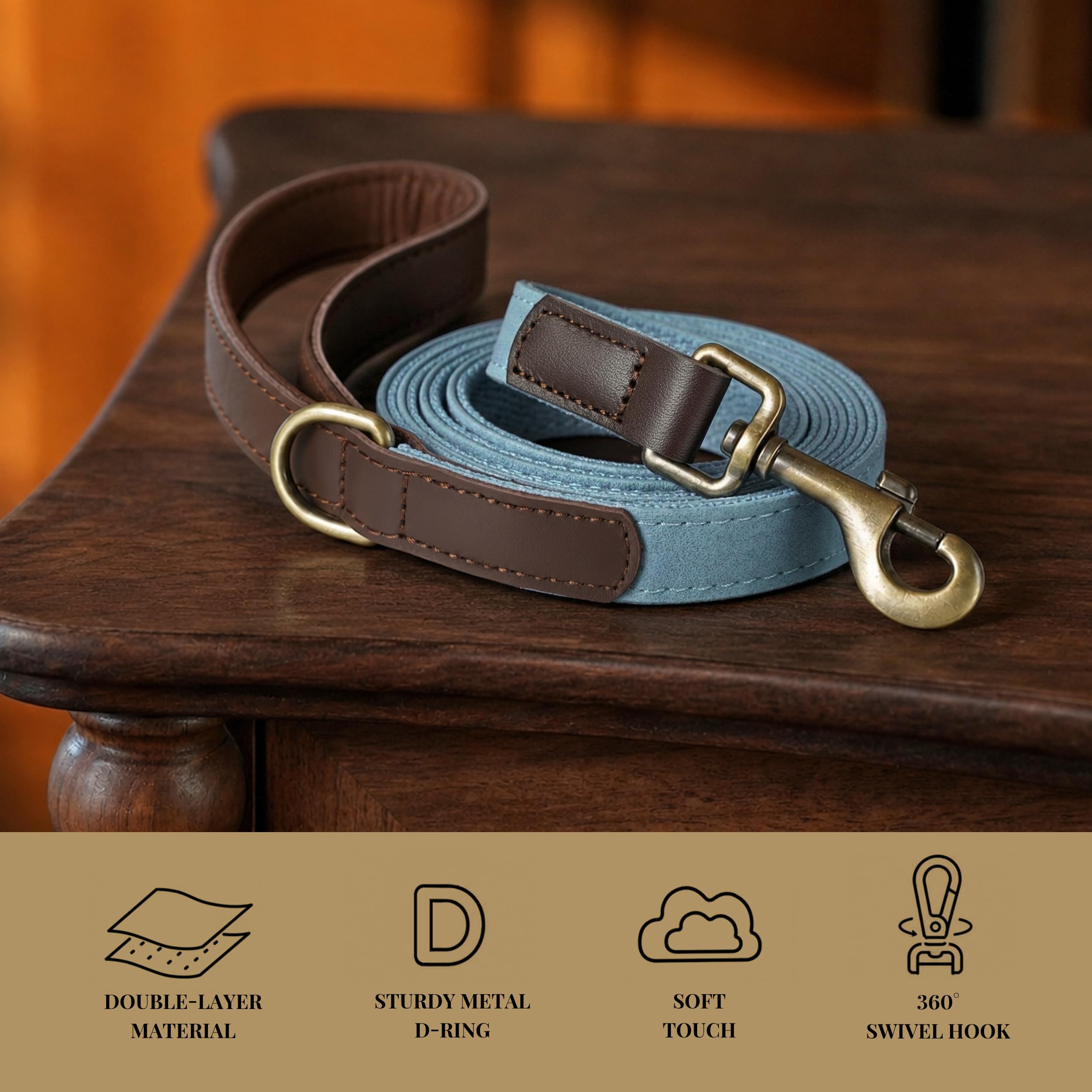 Didog texture cuir PU durable et facile à nettoyer