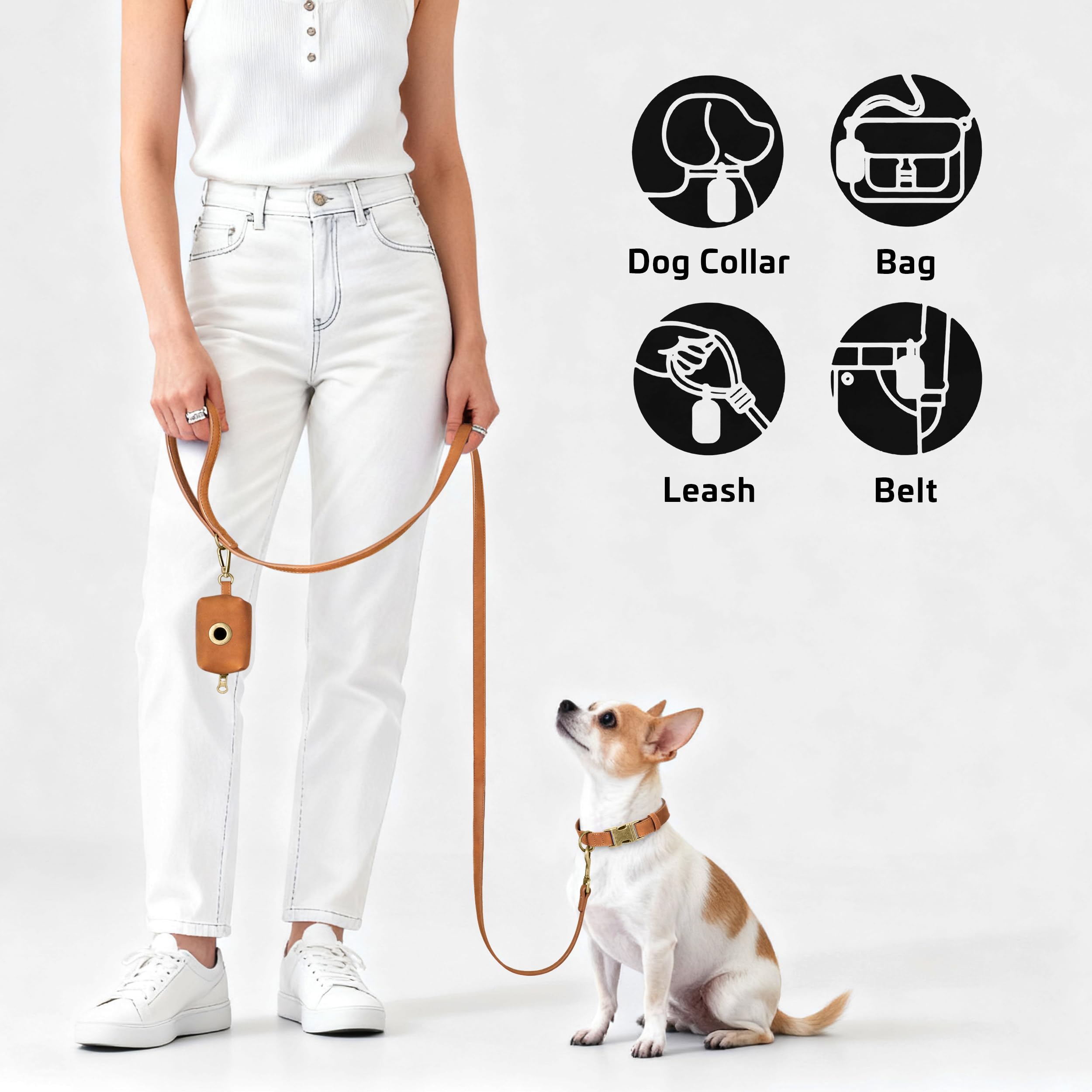 Didog gros plan cuir PU montrant texture résistante et facile à nettoyer