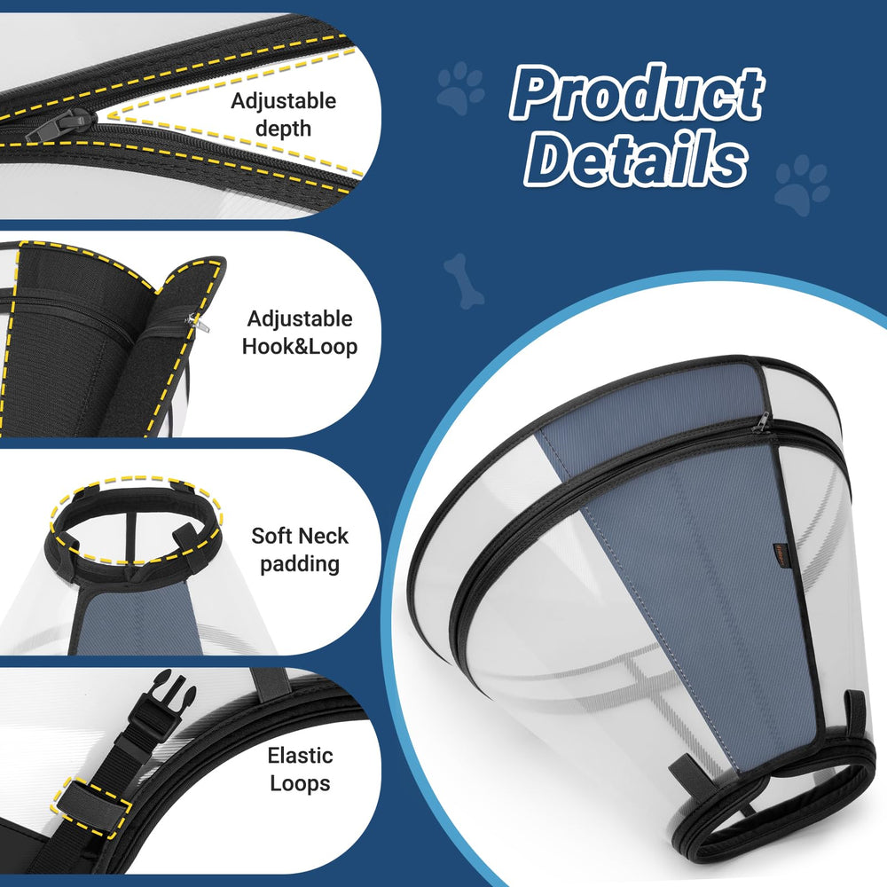 Didopet collier en usage sur chien assis, confort et liberté de mouvement