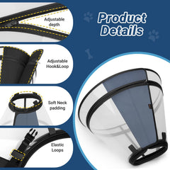 Didopet collier en usage sur chien assis, confort et liberté de mouvement