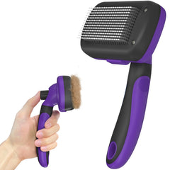 Dipoo packaging violet montrant la brosse et ses caractéristiques pratiques