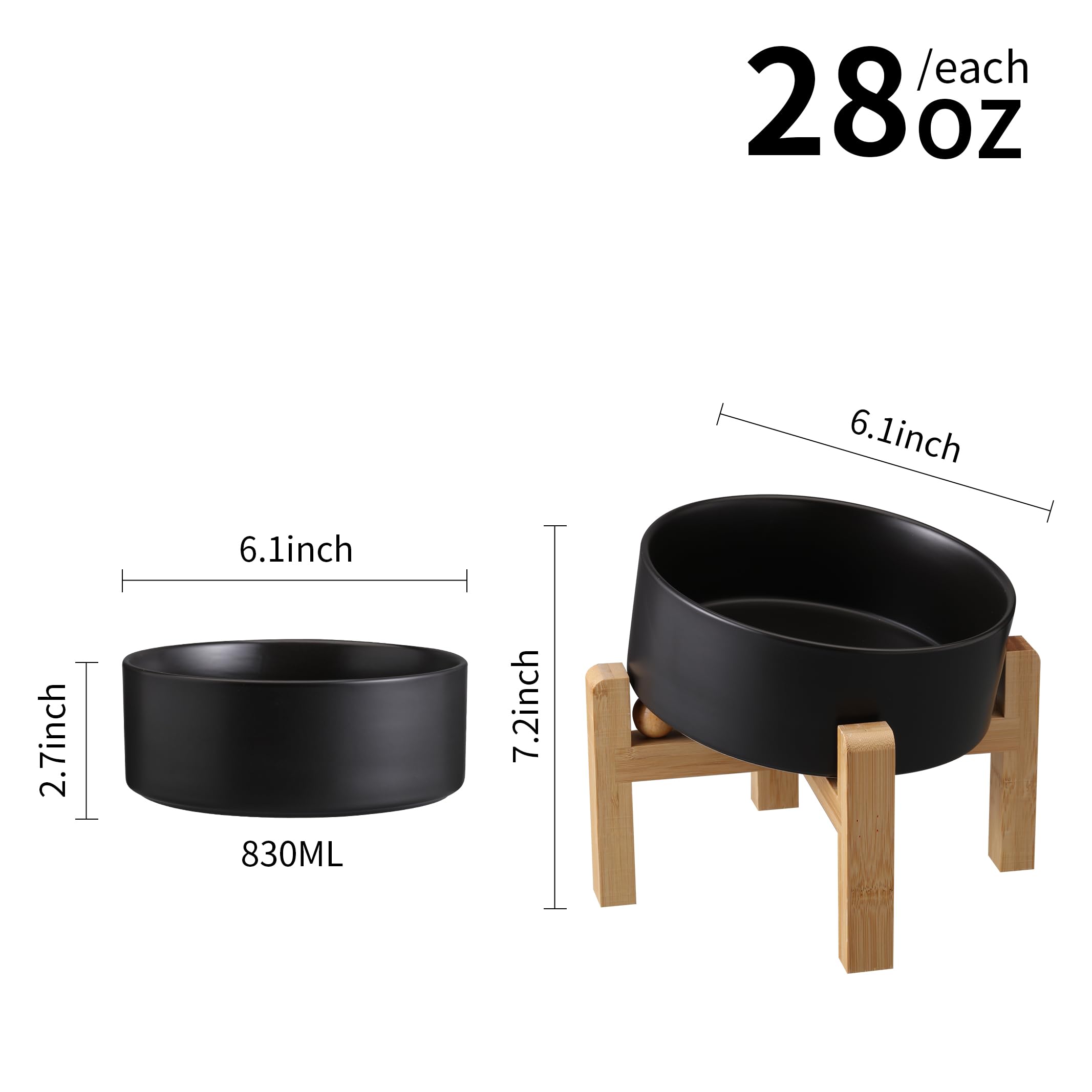 DJJJOOYS socle bambou avec base antidérapante pour stabilité