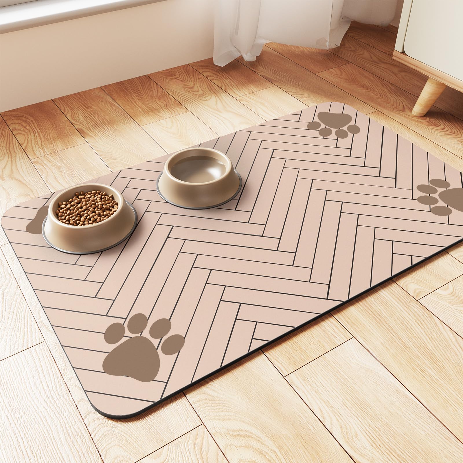 DK177 tapis devant emballage montrant protection et dimensions