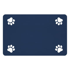 DK177 tapis face avant montrant la couleur bleu marine et protection du sol