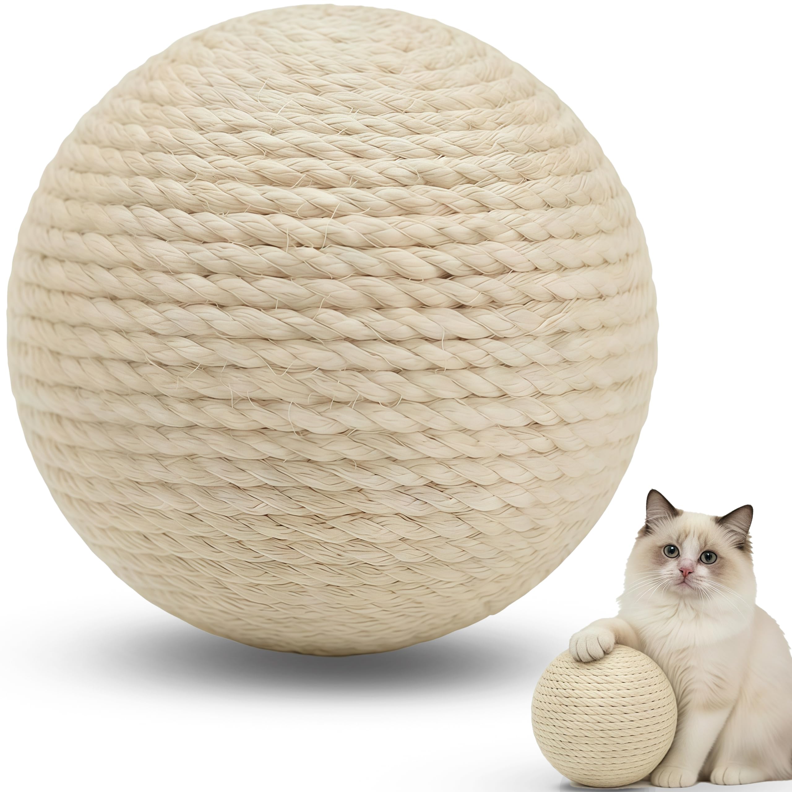 DMZBJ balle sisal vue frontale, design robuste pour jeu sûr