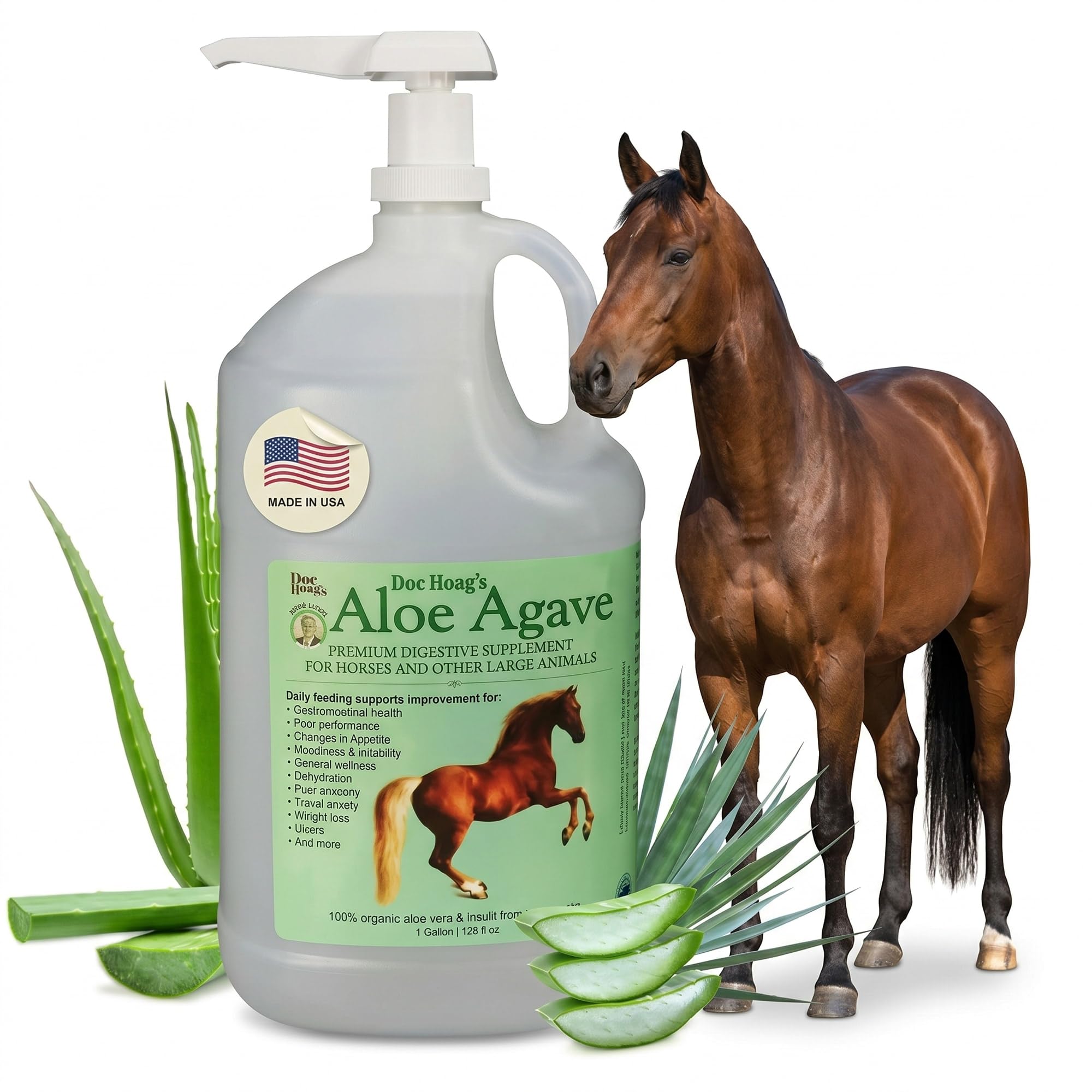 Doc Hoag's bidon 1 gallon montrant étiquette claire pour identification rapide