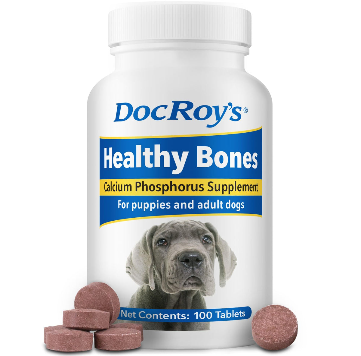 Revival Animal Health pot Doc Roy's avec 100 comprimés, visibilité emballage
