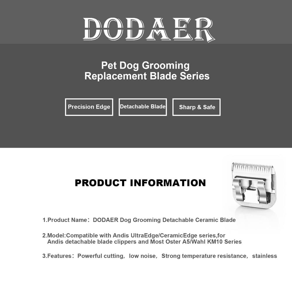 DODAER lame utilisée en toilettage pro, finition précise et soignée