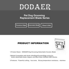 DODAER comparaison 7F 5F 4F montrant les longueurs de coupe disponibles