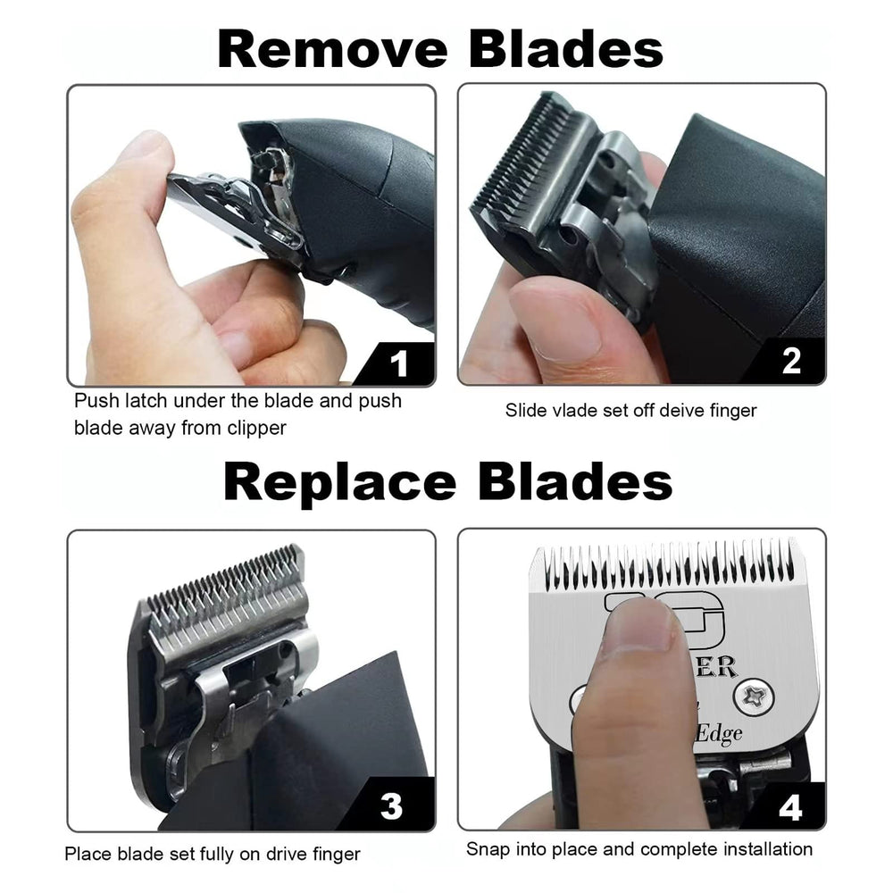 DODAER emballage et contenu du kit avec trois lames pour praticité