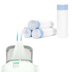 DOEL vue frontale des rouleaux et emballage, rangement pratique