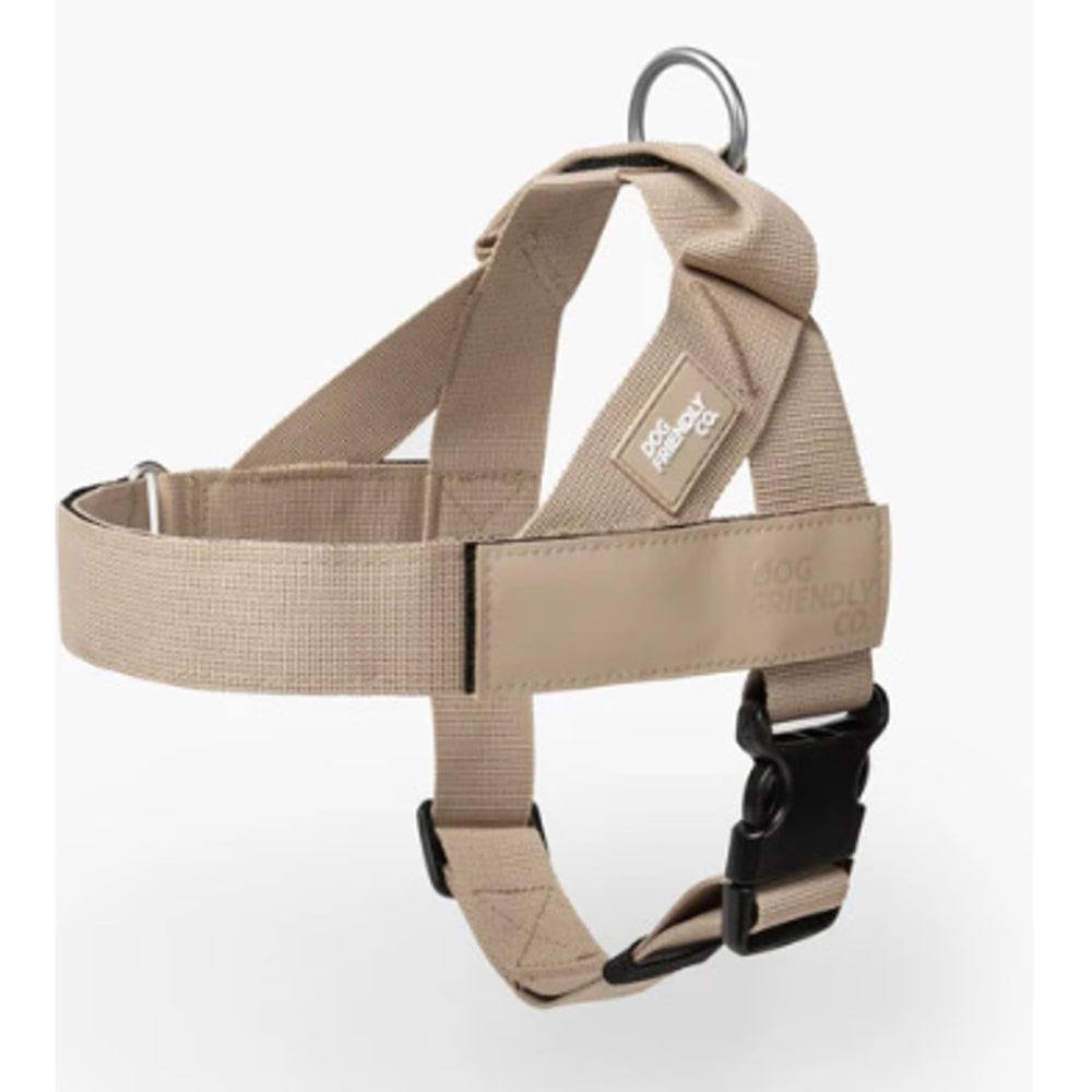 Dog Friendly Co harnais face avant montrant coupe sécurisante