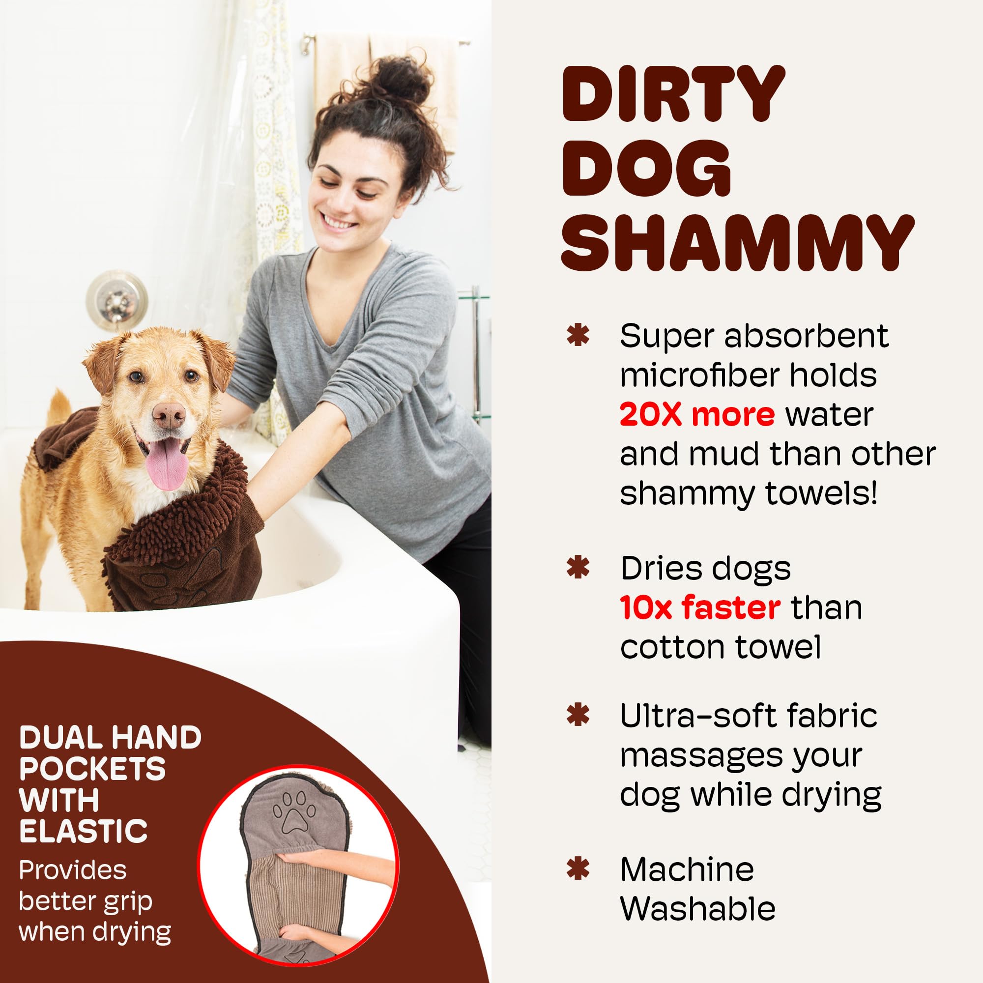 Dog Gone Smart étiquette indiquant traitement antimicrobien et hygiène
