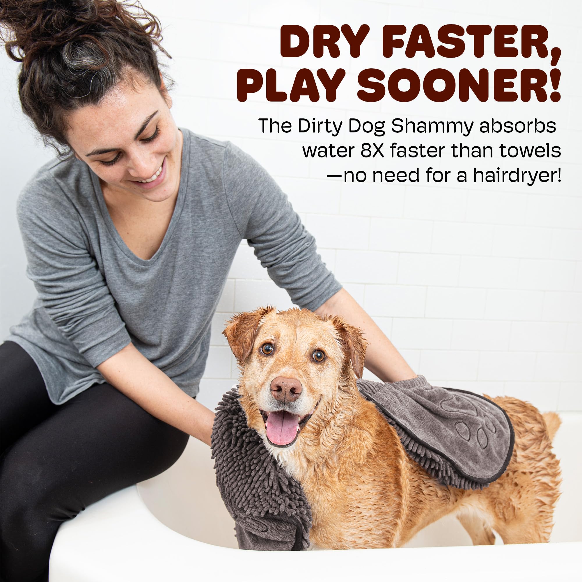 Dog Gone Smart gros plan microfibre montrant texture absorbante