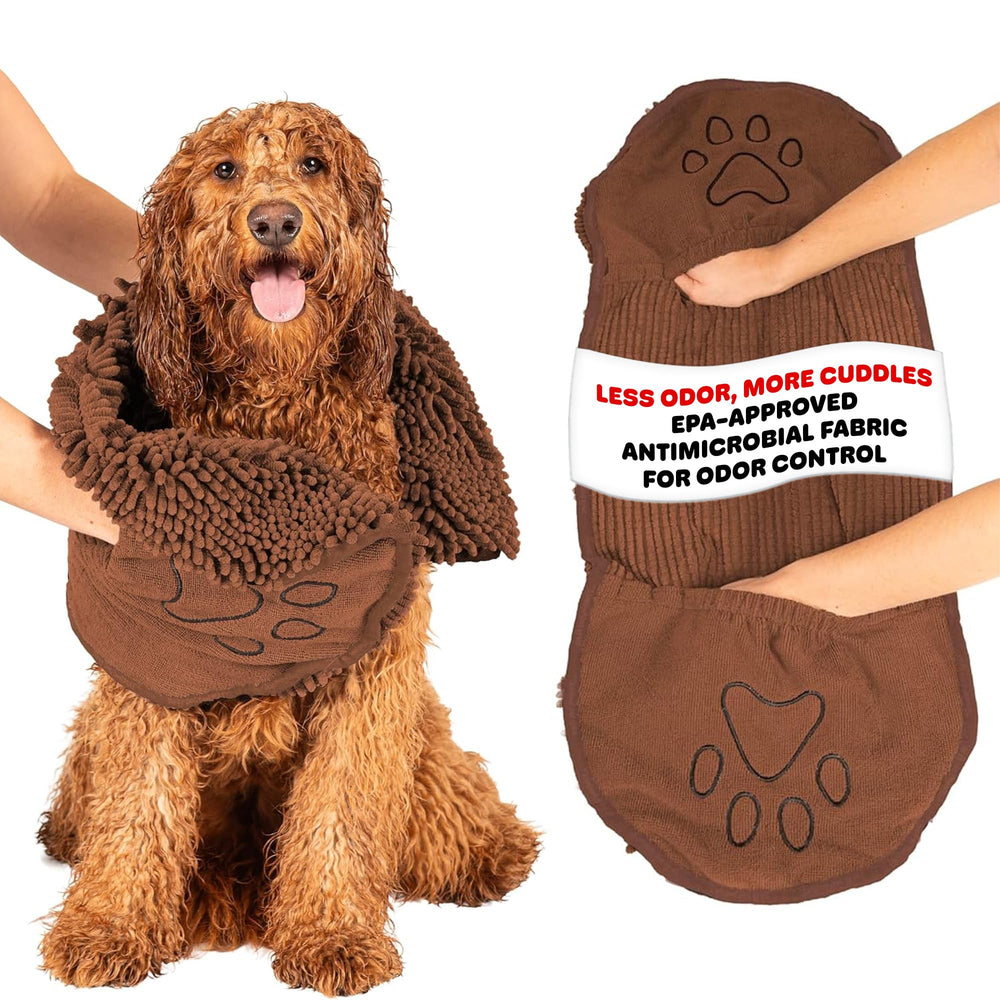 Dog Gone Smart serviette avant emballage montrant dimension et couleur