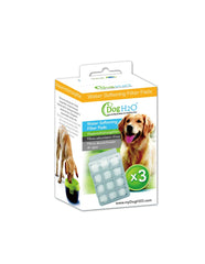 Dog H2O emballage avant montrant lot de 3 et bénéfice eau propre