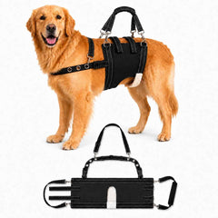 Generic Dog Lift harnais vue avant montrant maintien sûr et confortable