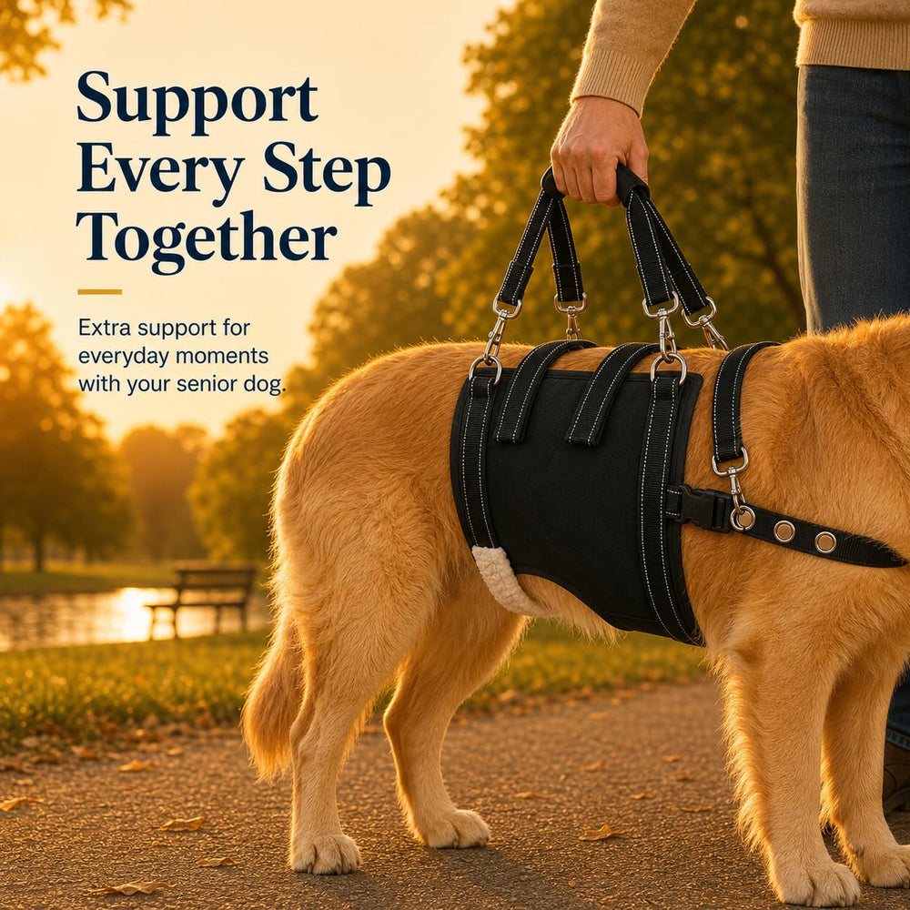 Generic Dog Lift harnais gros plan boucles et webbing robustes durables