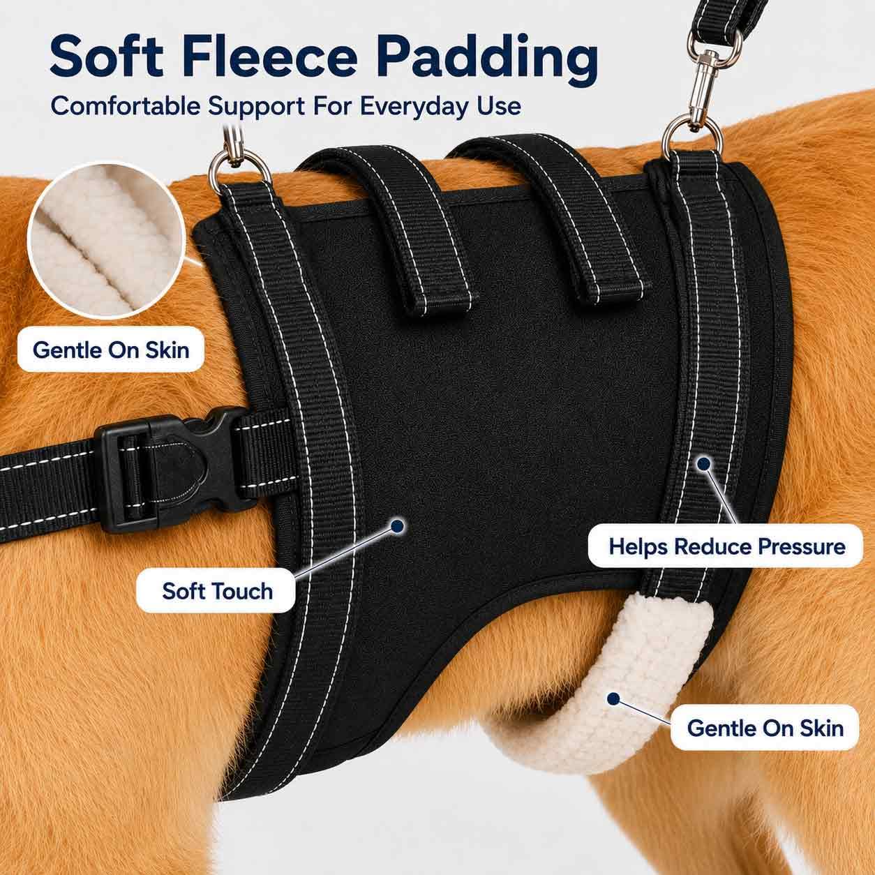 Generic Dog Lift harnais sangle poitrine stabilisante empêchant le glissement