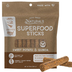 Dog Treat Naturals emballage avant montrant le sachet recyclable et l’origine USA