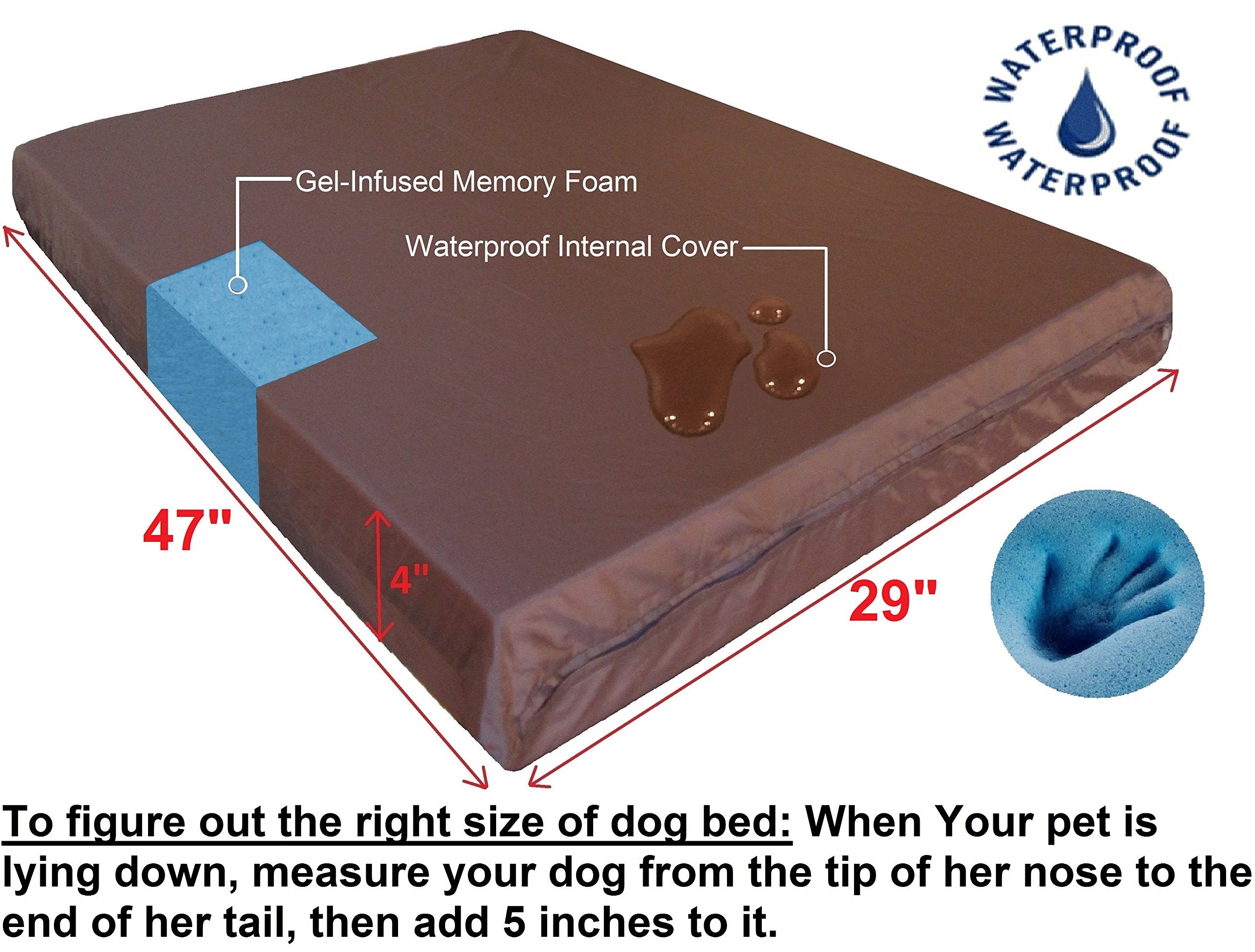 Dogbed4less housse interne imperméable zippée protégeant la mousse
