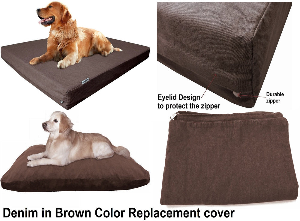 Dogbed4less housse réversible montrant les deux faces pour plus d'usure