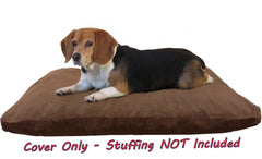 Dogbed4less housse posée sur coussin dans salon illustrant usage quotidien