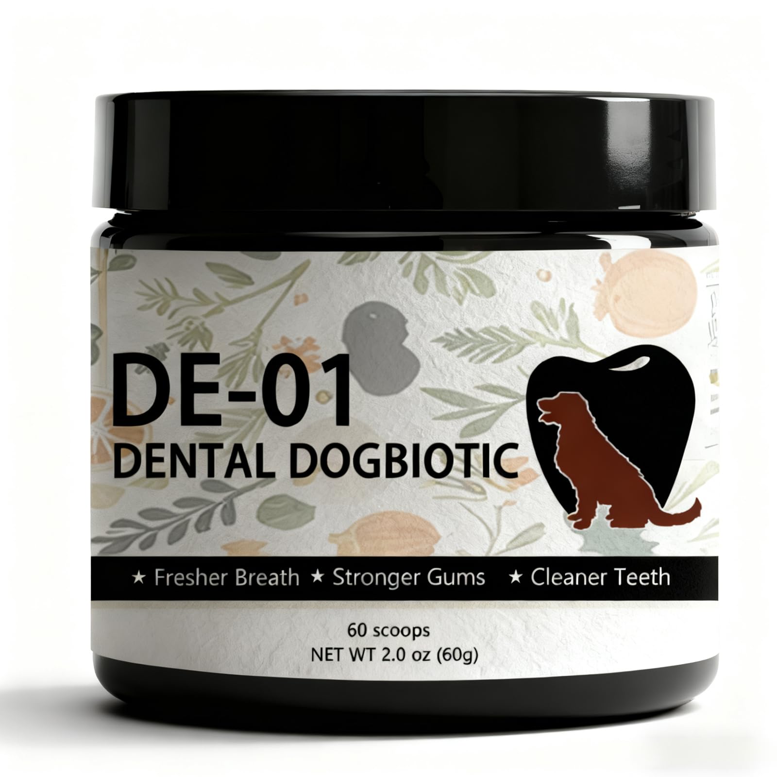 Dogbiotics dental emballage avant visible, donne confiance pour l’hygiène quotidienne