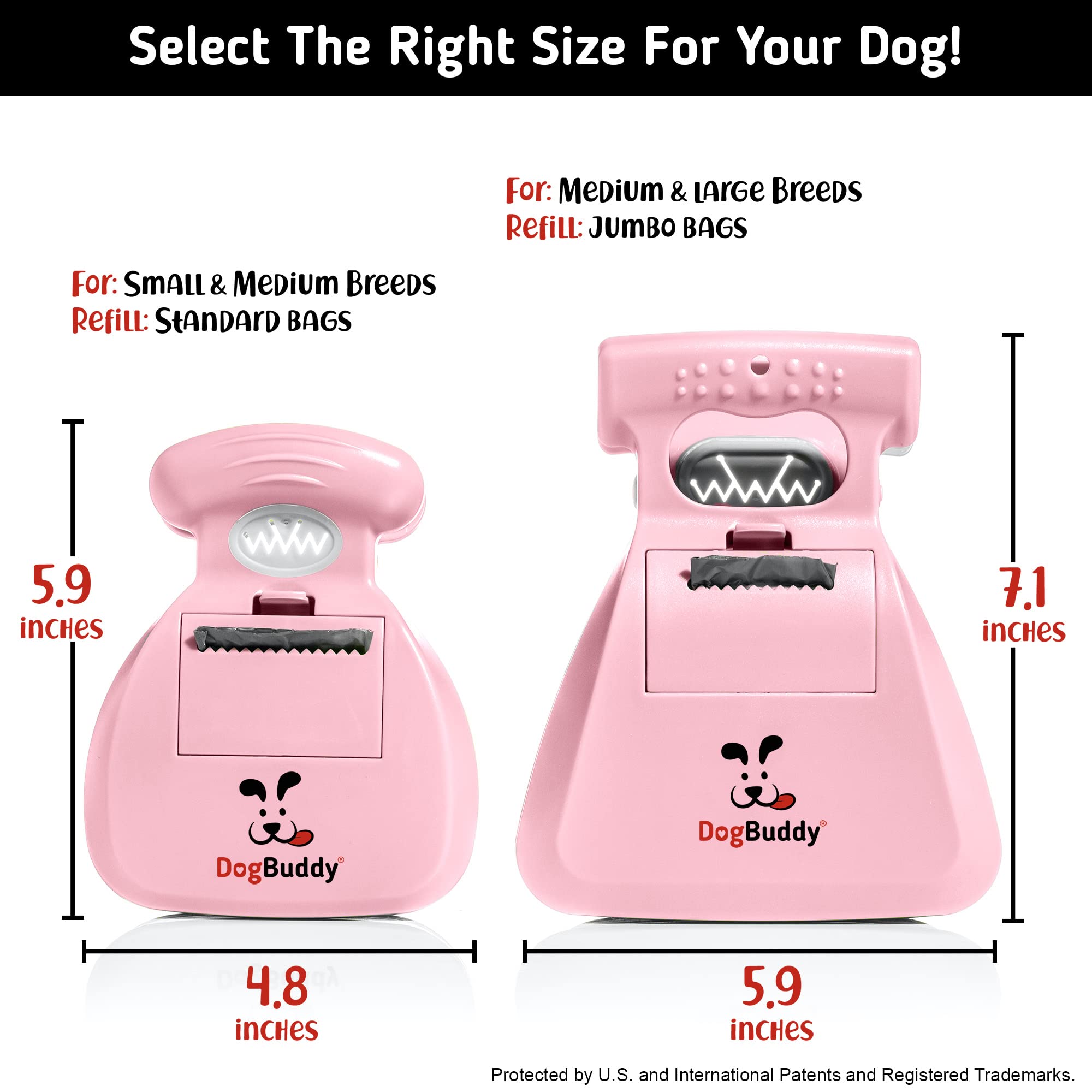 DogBuddy gros plan sur la pince solide et ergonomique pour nettoyage facile