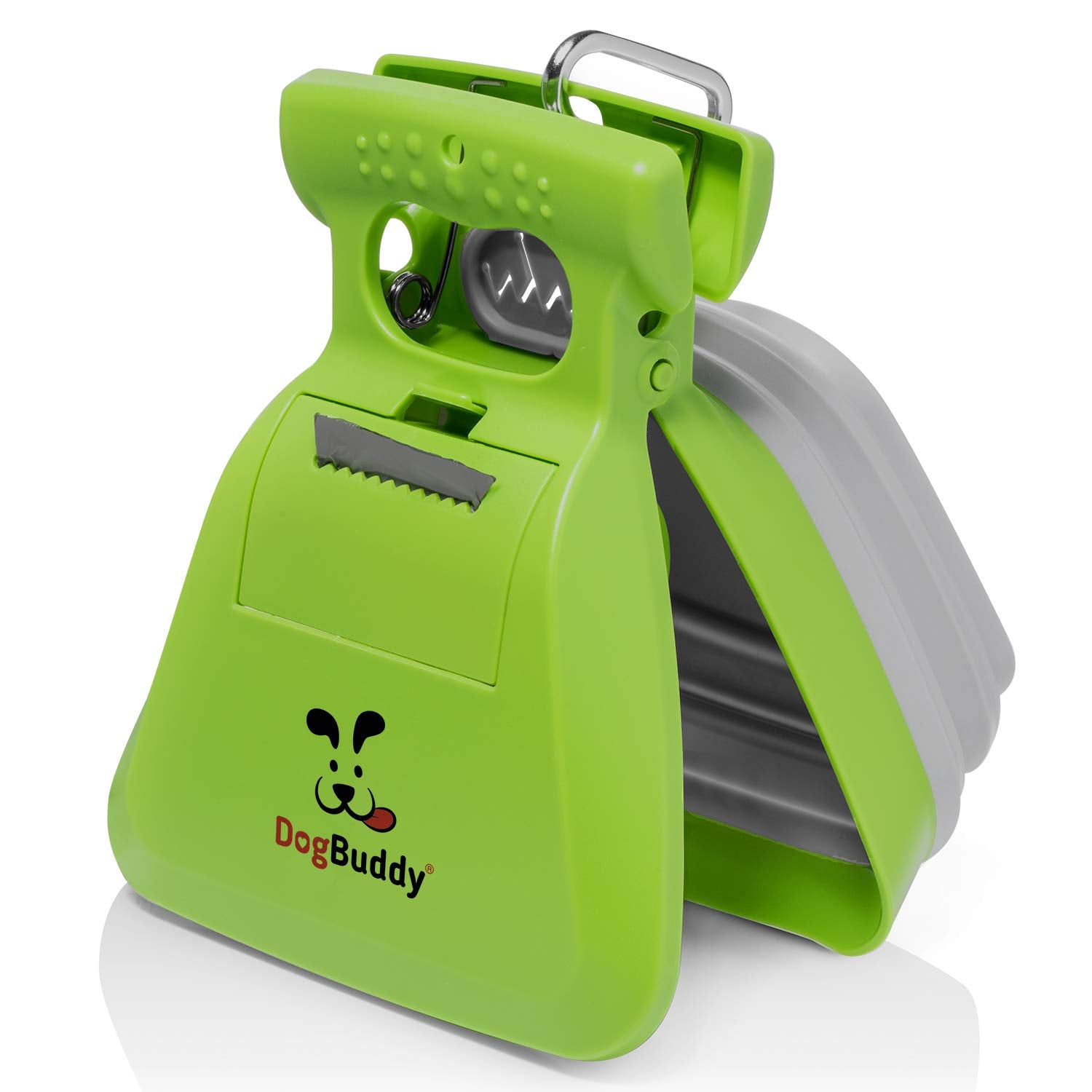 DogBuddy vue frontale du ramasse-crottes, prise en main facilitée