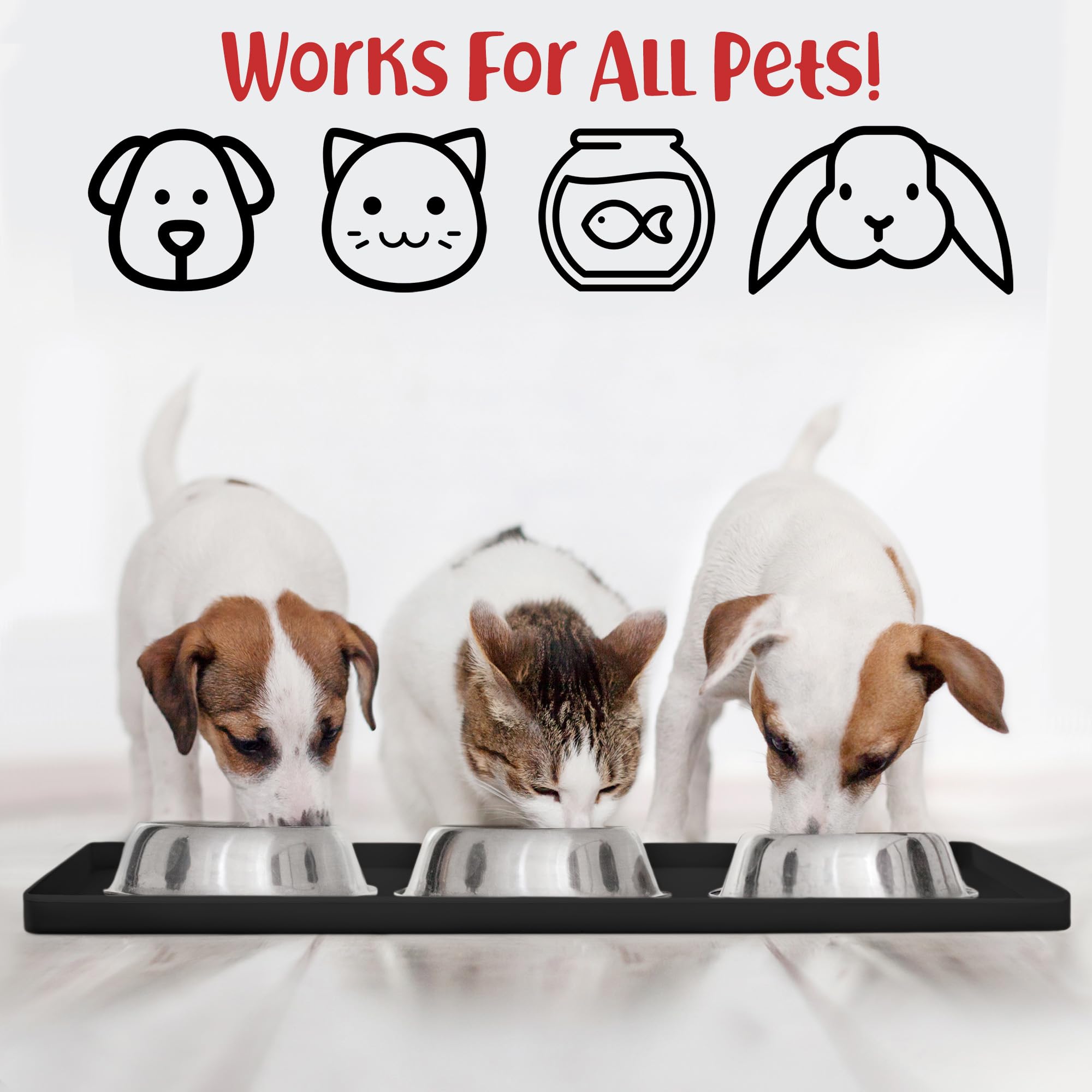 DogBuddy tapis sous gamelles réduit éclaboussures et glissements