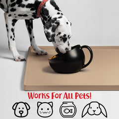 DogBuddy tapis avec gamelles stables réduit glissement et dégâts